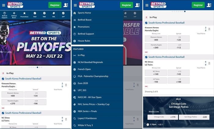 Betfred sports Android app