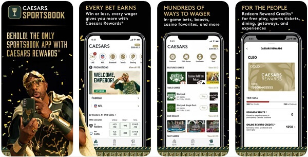 Caessars Sportsbook NBA betting app