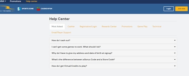 BetRivers FAQ