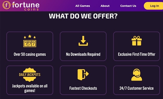 Fortune Coins Casino Features