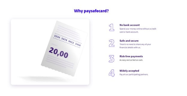 PaySafe Prepaid Gambling Cards