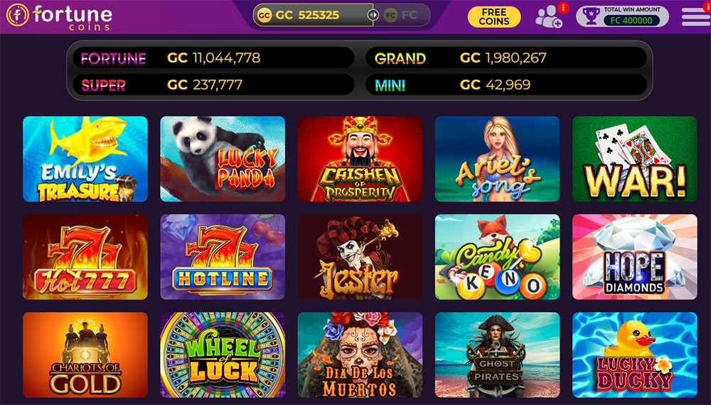 fortune coins casino jackpot slots