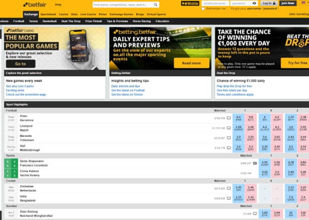 Betfair peer2peer betting