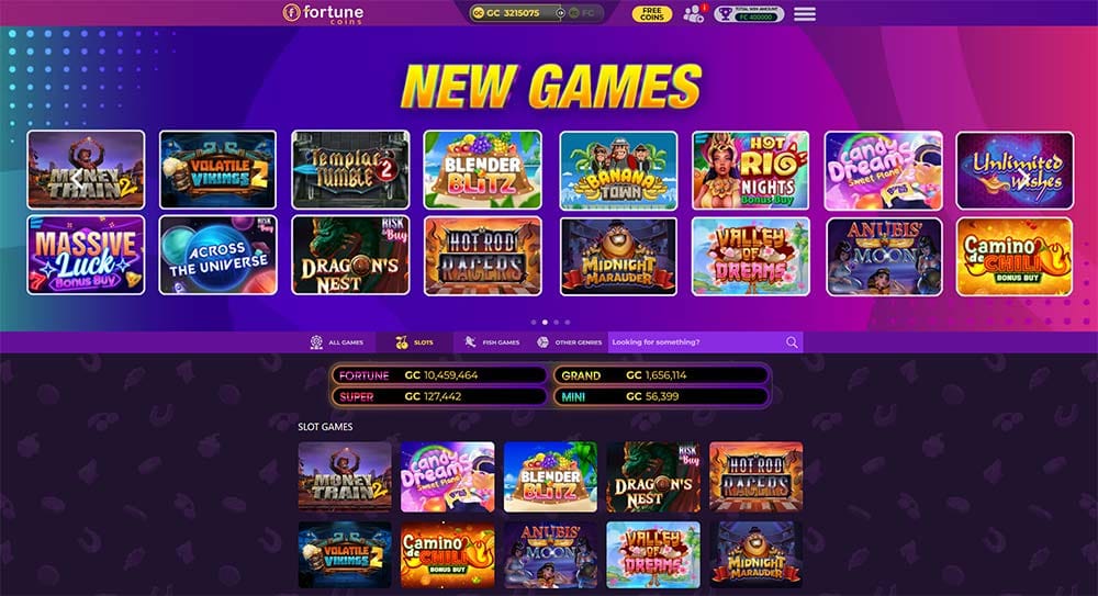 Fortune Coins Casino new slots