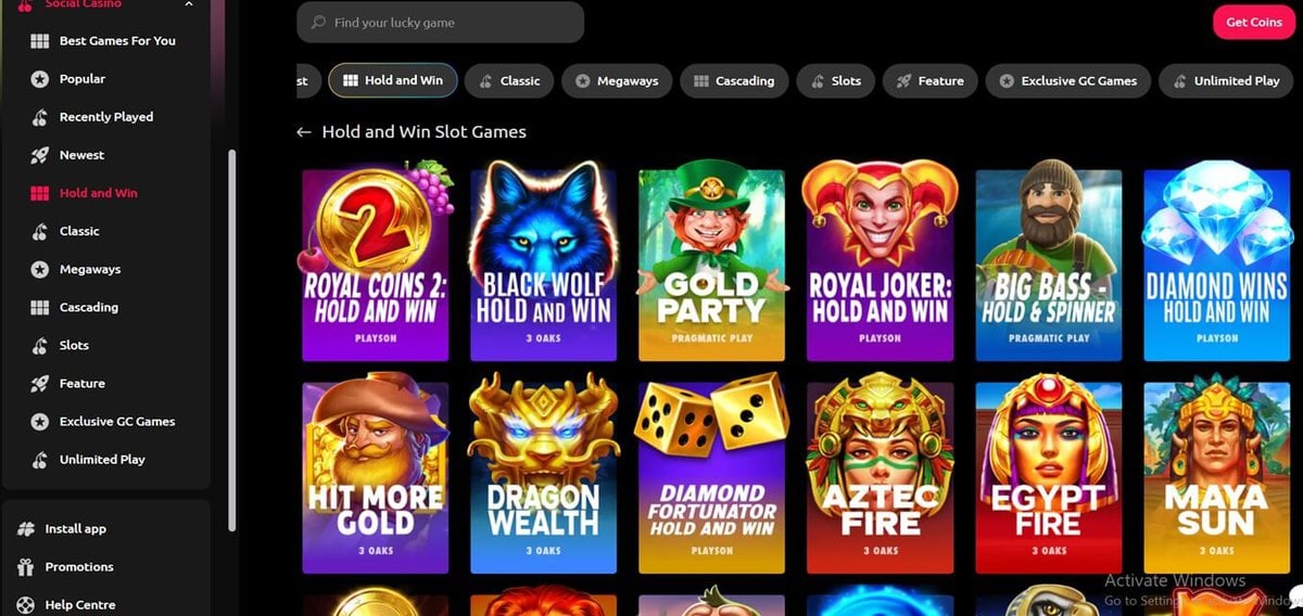 McLuck Casino Hold and Win Games